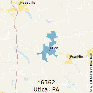 Utica,Pennsylvania County Map