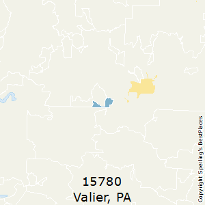 Valier,Pennsylvania County Map