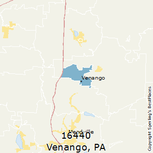 Venango,Pennsylvania County Map