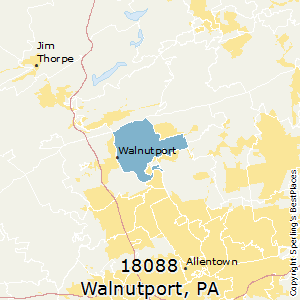 Walnutport,Pennsylvania County Map