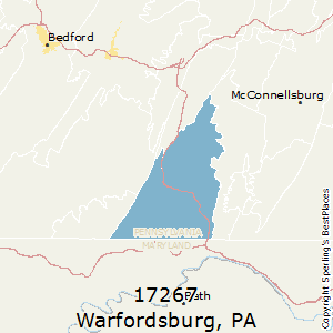 Warfordsburg,Pennsylvania County Map