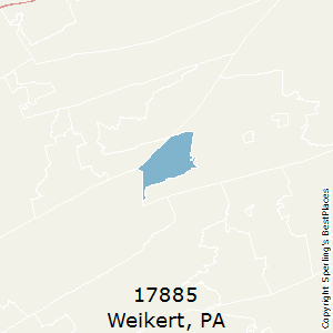 Weikert,Pennsylvania County Map