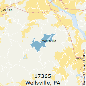 Wellsville,Pennsylvania County Map