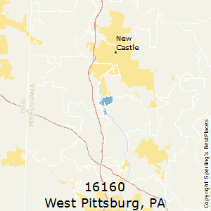 West_Pittsburg,Pennsylvania County Map