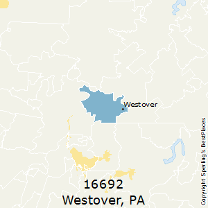 Westover,Pennsylvania County Map