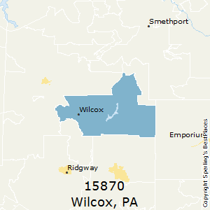 Wilcox,Pennsylvania County Map