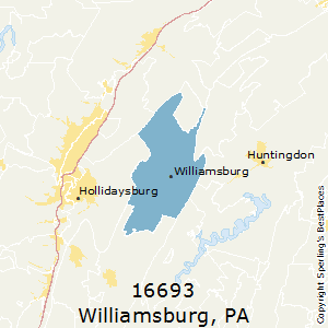 Williamsburg,Pennsylvania County Map
