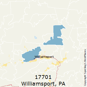 Williamsport,Pennsylvania County Map