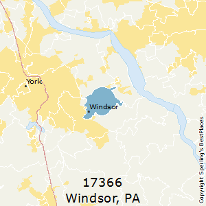 Windsor,Pennsylvania County Map