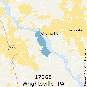 Wrightsville,Pennsylvania County Map