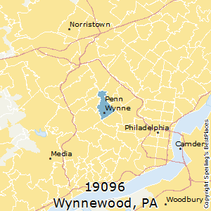 Wynnewood,Pennsylvania County Map