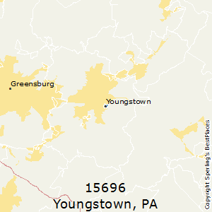 Youngstown,Pennsylvania County Map