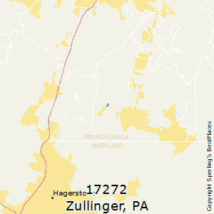 Zullinger,Pennsylvania County Map