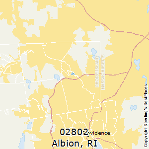 Albion,Rhode Island County Map