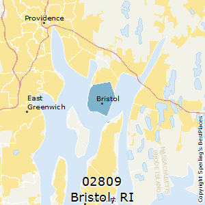 Bristol,Rhode Island County Map
