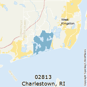 Charlestown,Rhode Island County Map