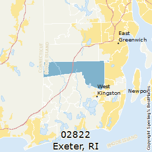 Exeter,Rhode Island County Map
