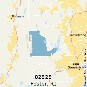 Foster,Rhode Island County Map