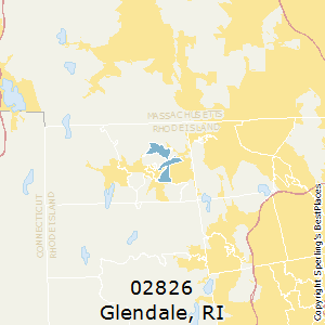 Glendale,Rhode Island County Map