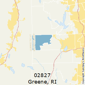 Greene,Rhode Island County Map