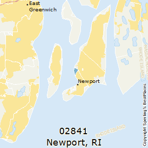Newport,Rhode Island County Map