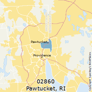 Pawtucket,Rhode Island County Map