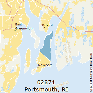 Portsmouth,Rhode Island County Map