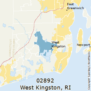 West_Kingston,Rhode Island County Map