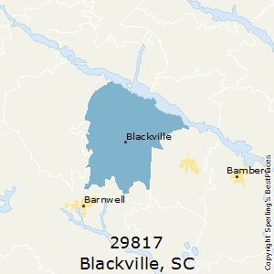 Blackville,South Carolina County Map