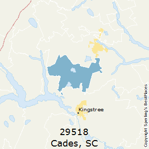 Cades,South Carolina County Map
