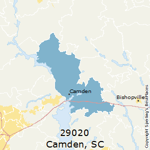 Camden,South Carolina County Map