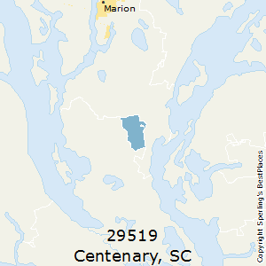 Centenary,South Carolina County Map