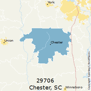 Chester,South Carolina County Map