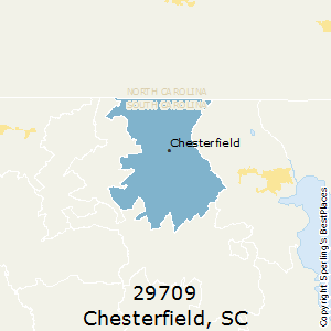 Chesterfield,South Carolina County Map