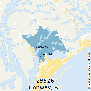 Conway,South Carolina County Map