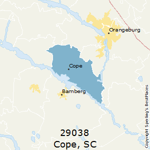 Cope,South Carolina County Map