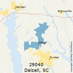 Dalzell,South Carolina County Map