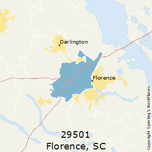 Florence,South Carolina County Map