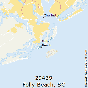 Folly_Beach,South Carolina County Map