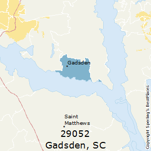 Gadsden,South Carolina County Map