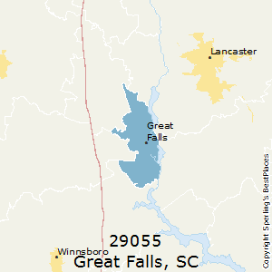 Great_Falls,South Carolina County Map