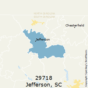 Jefferson,South Carolina County Map