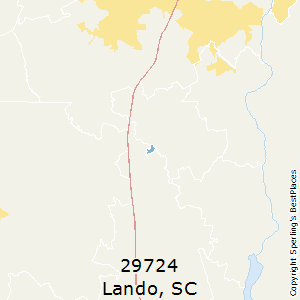 Lando,South Carolina County Map