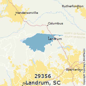 Landrum,South Carolina County Map