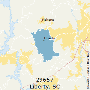 Liberty,South Carolina County Map