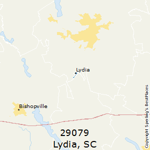 Lydia,South Carolina County Map