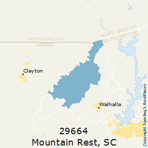 Mountain_Rest,South Carolina County Map