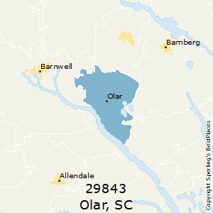 Olar,South Carolina County Map