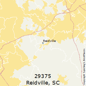 Reidville,South Carolina County Map