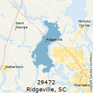 Ridgeville,South Carolina County Map